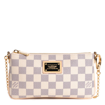 Louis Vuitton Damier Azur Pochette Milla MM 1 of 7