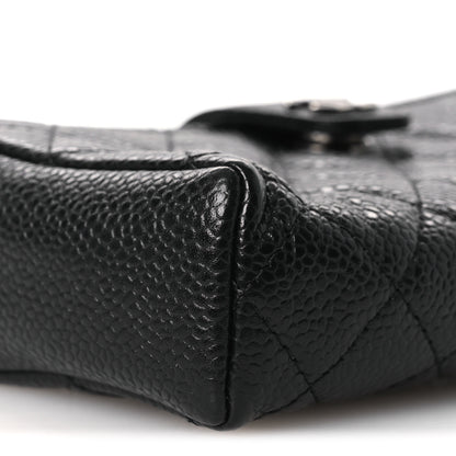Chanel Caviar Quilted Phone Holder Clutch Black 10 of 11
