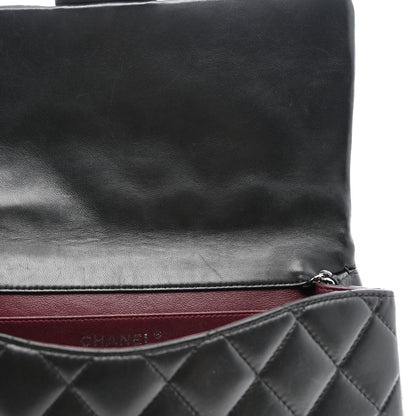 Chanel Lambskin Quilted Clutch With Chain Flap Black 11 of 14