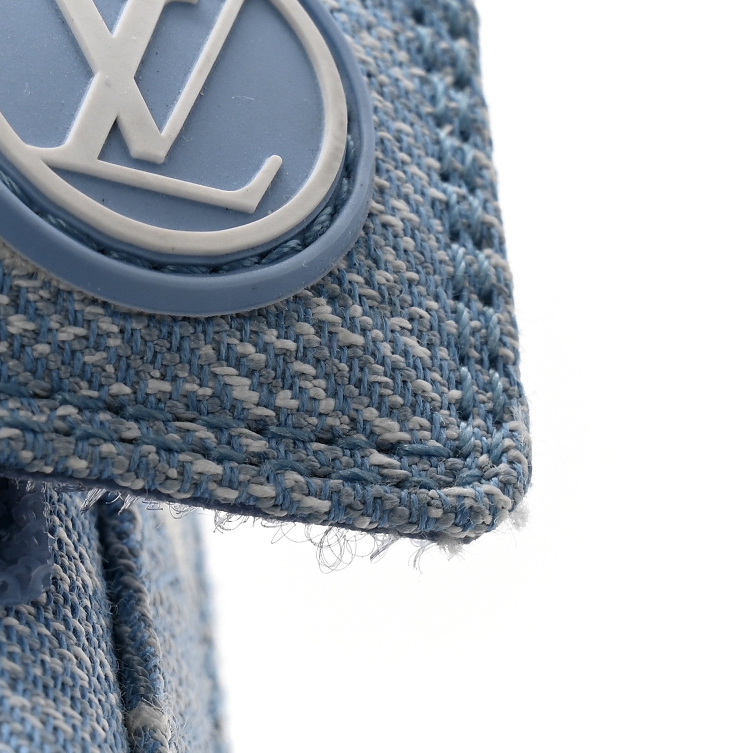 Louis Vuitton Monogram Denim Paseo Flat Comfort Sandals 38 Light Blue 10 of 11