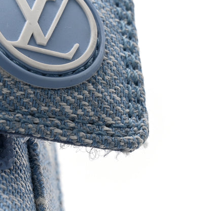 Louis Vuitton Monogram Denim Paseo Flat Comfort Sandals 38 Light Blue 10 of 11