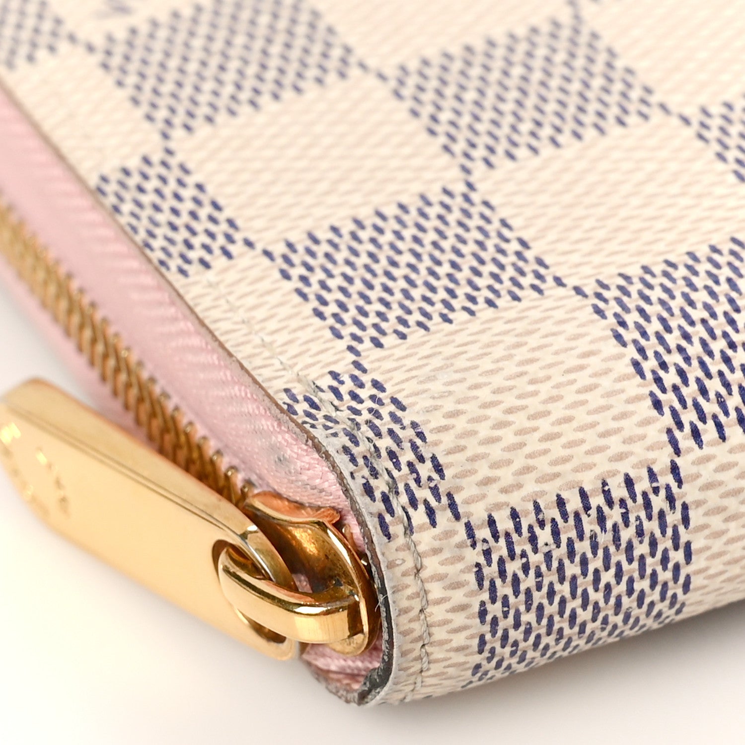Louis Vuitton Damier Azur Zippy Wallet Rose Ballerine 8 of 10