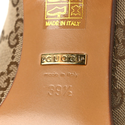 Gucci Monogram Over the Knee Boots 39.5 Beige Ebony 7 of 7