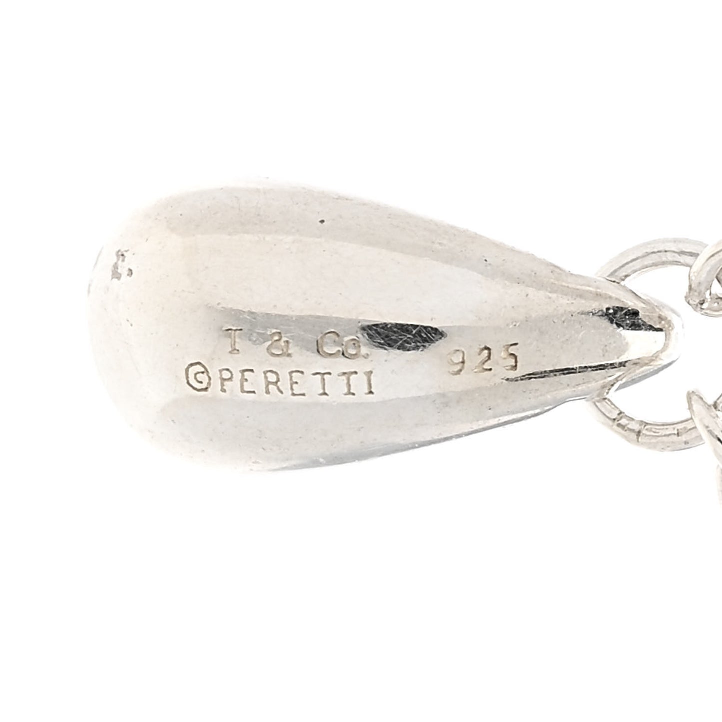 Sterling Silver Elsa Peretti Teardrops Necklace