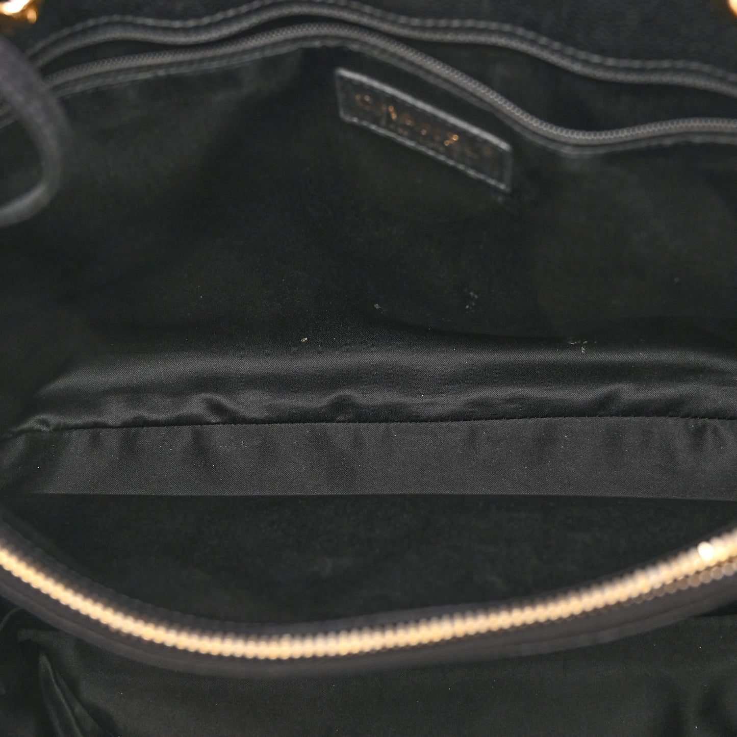 Caviar Quilted Grand Shopping Tote GST Black