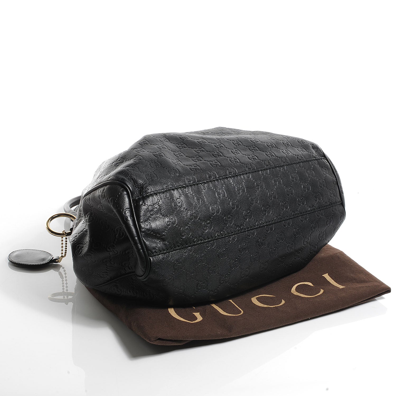 Gucci Guccissima Medium Sukey Tote Black 4 of 7