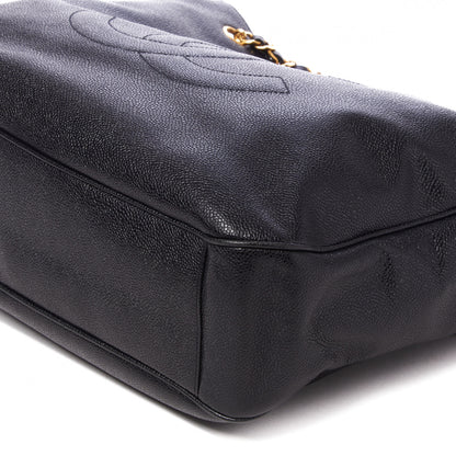 Chanel Caviar Large CC Shoulder Bag Black 5 of 10