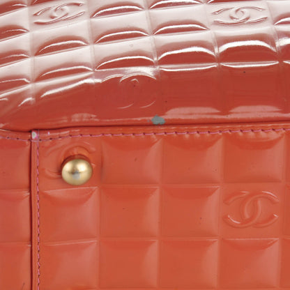 Chanel Patent Chocolate Bar Quilted Tote Pink 8 of 10