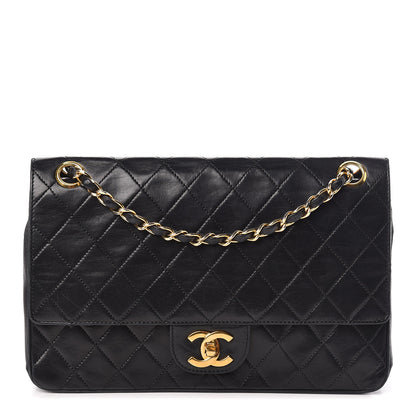 Chanel Lambskin Quilted Medium Double Flap Black 1 of 17