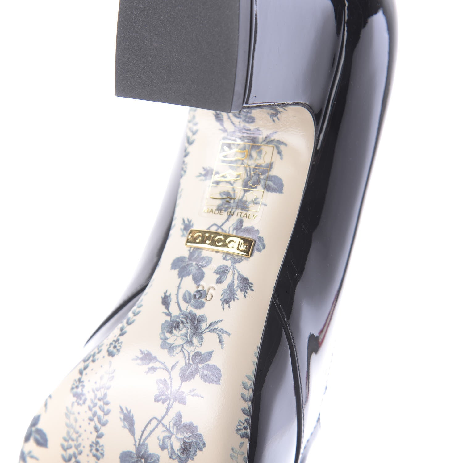 Gucci Vernice GG Victoire 55mm Loafer Pumps 36 Black 8 of 10