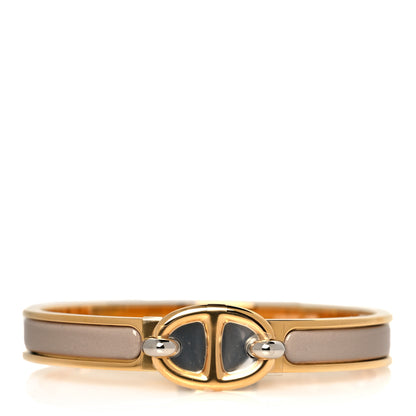 Hermes Enamel Mini Clic Chaine d'Ancre Bracelet PM Marron Glace 1 of 7