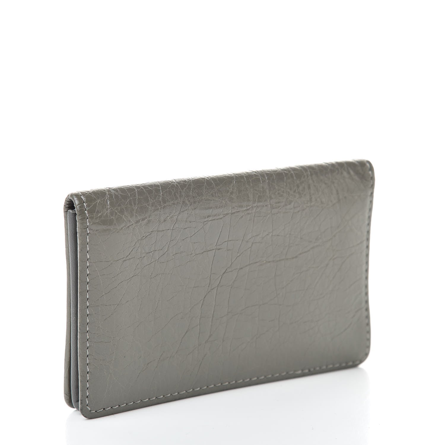 Balenciaga Agneau Arena Nappa Glover Flap Card Case Gris Fumee 3 of 10