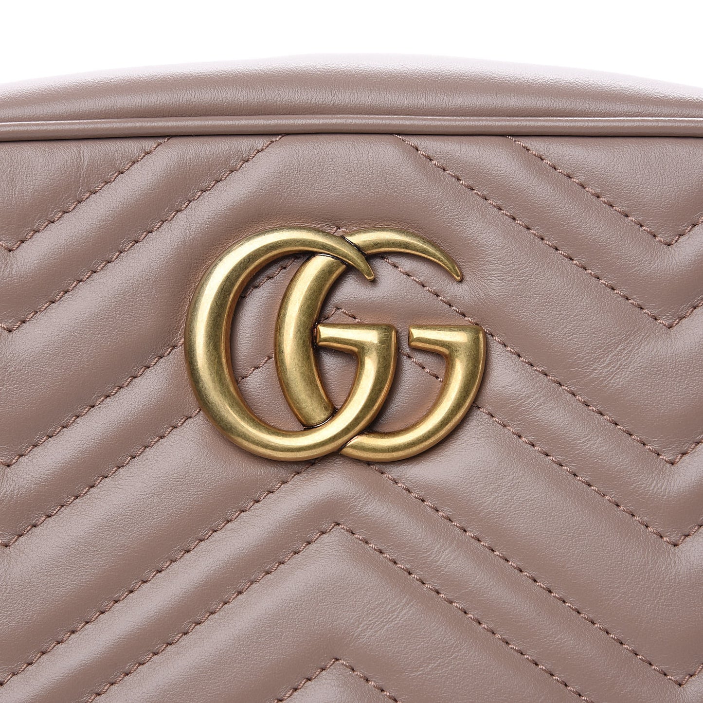 Calfskin Matelasse Small GG Marmont Chain Shoulder Bag Porcelain Rose