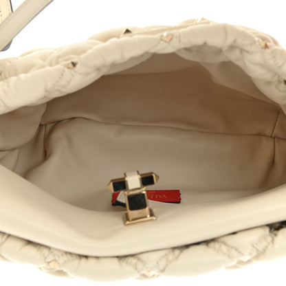 Valentino Garavani Nappa Spikeme Clutch Ivory 5 of 9