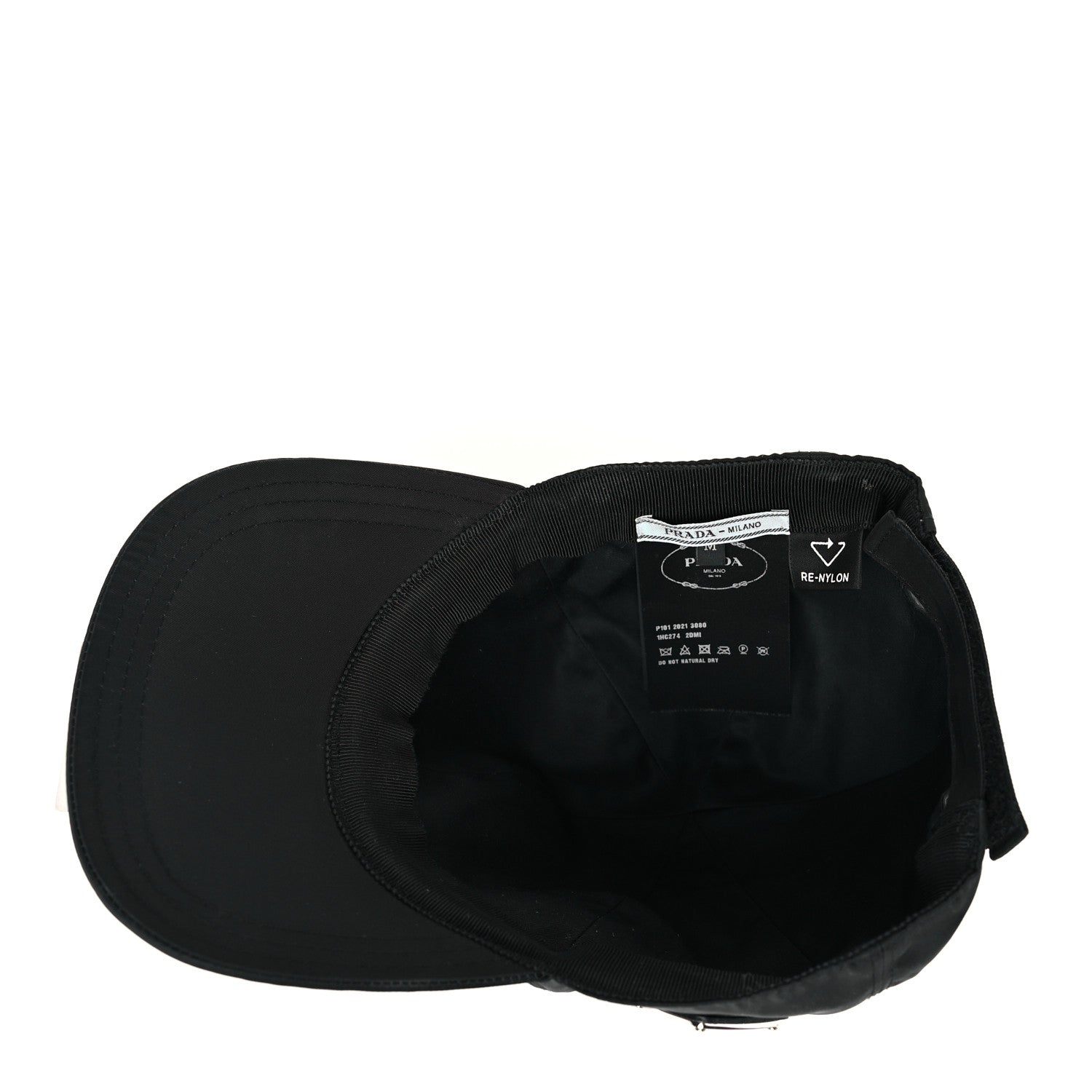 Prada Re-Nylon Womens Baseball Cap M Black 6 of 7