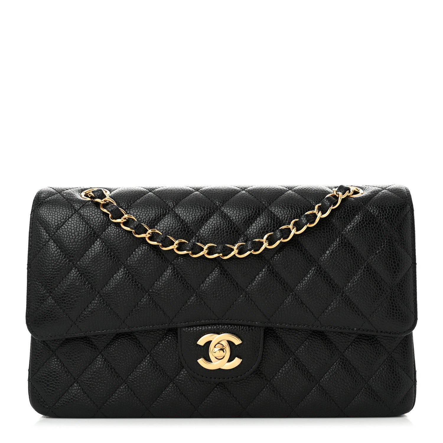 Chanel Caviar Quilted Medium Double Flap Black 1 of 11