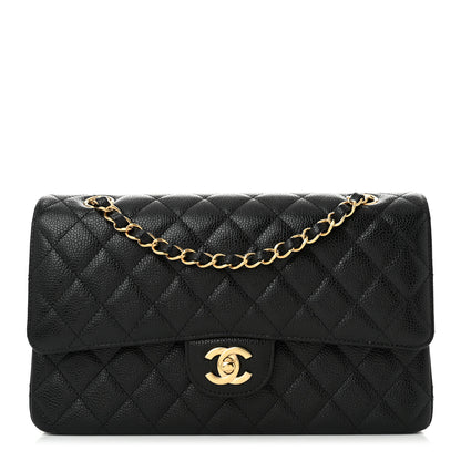 Chanel Caviar Quilted Medium Double Flap Black 1 of 11