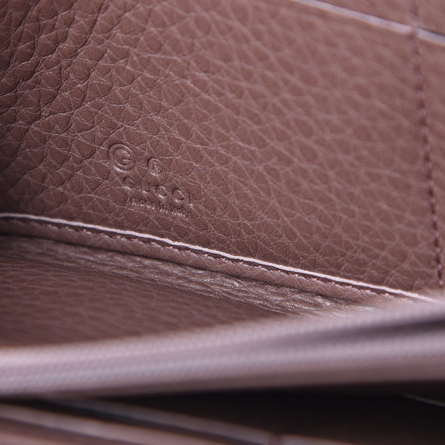 Gucci Dollar Calfskin Zip Around Wallet Rosy Phard 5 of 8