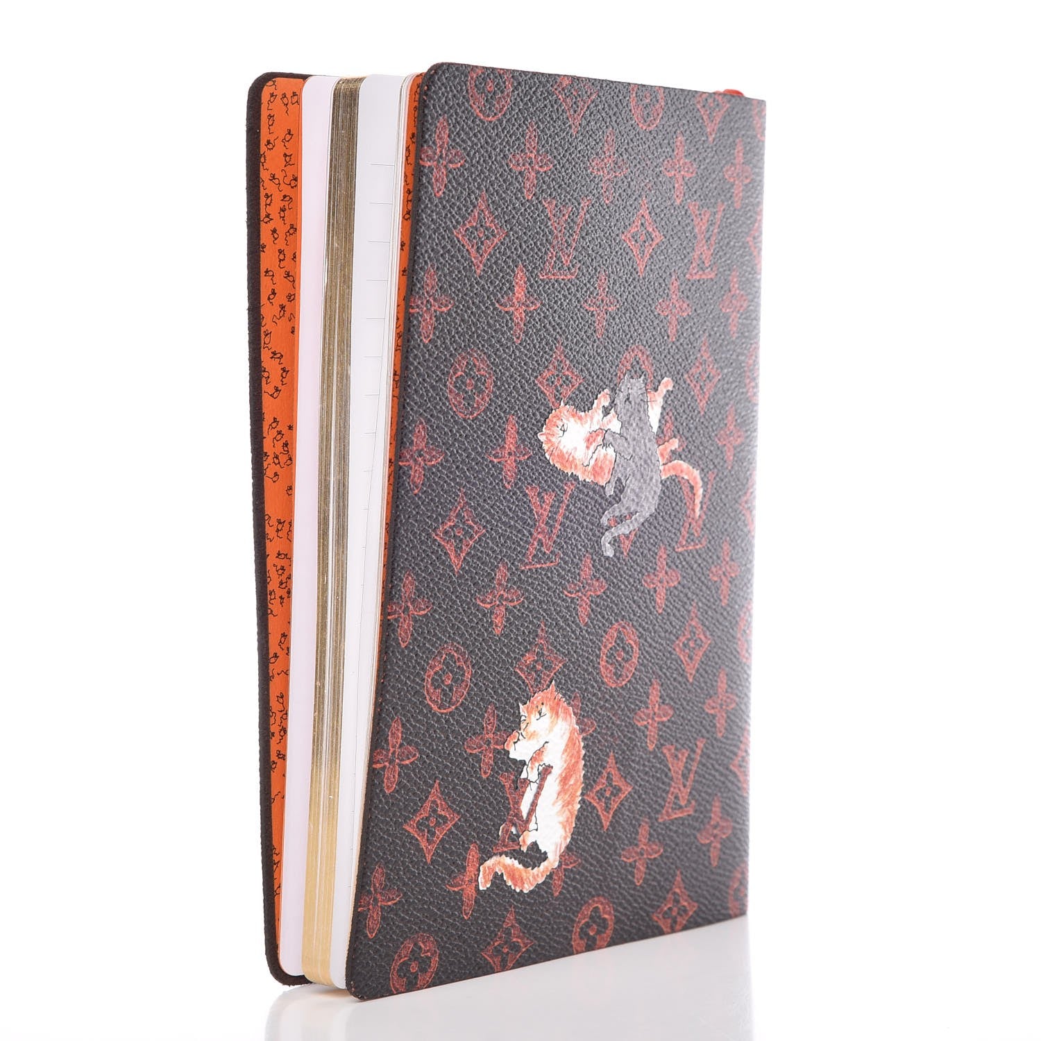 Louis Vuitton Catogram Clemence Notebook MM Marron 3 of 7