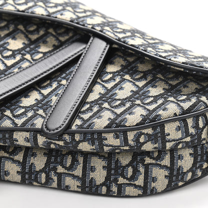 Christian Dior Oblique Saddle Bag Blue 10 of 10