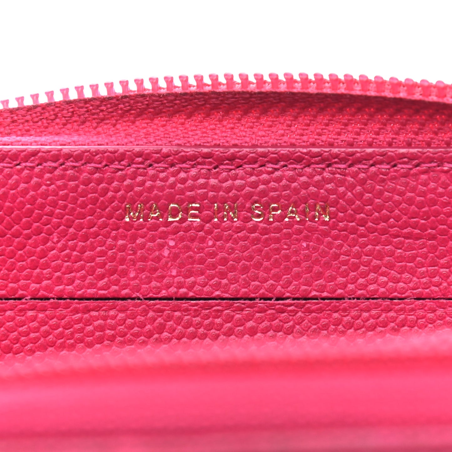 Caviar Quilted Boy Small Zip Around Wallet Pink