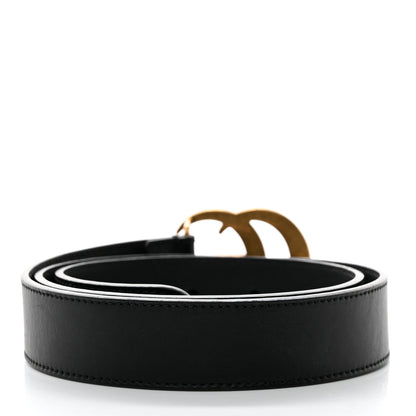 Gucci Moon Calfskin Double G 30mm Belt 80 32 Black 2 of 6