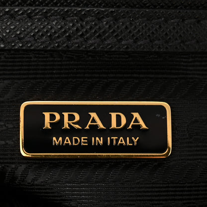 Prada Saffiano Lux Mini Galleria Double Zip Tote Black 6 of 11