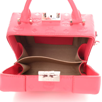MCM Calfskin Ottomar Monogram Small Berlin Crossbody Sugar Pink 5 of 9