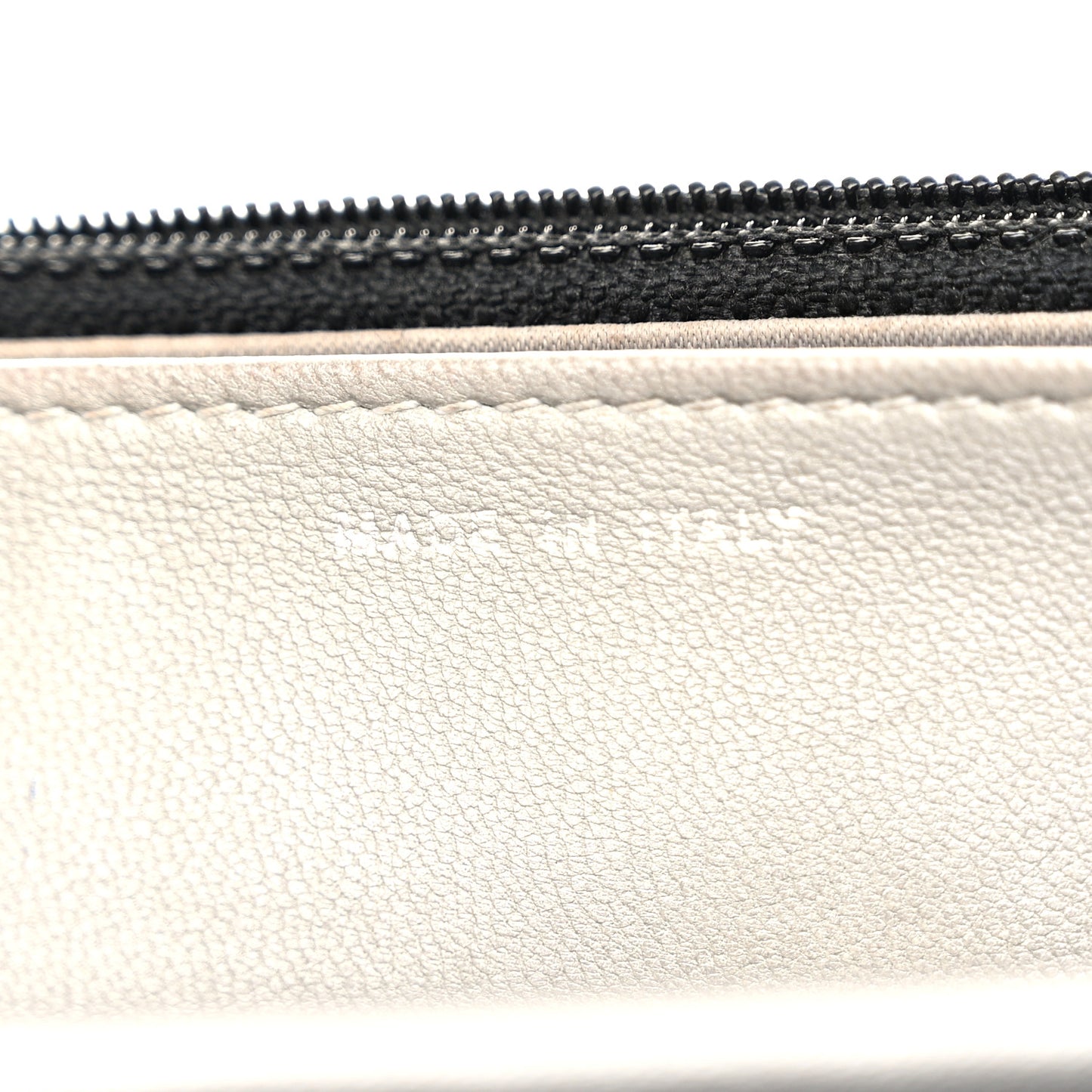 Lambskin Camellia Embossed Wallet On Chain WOC Black