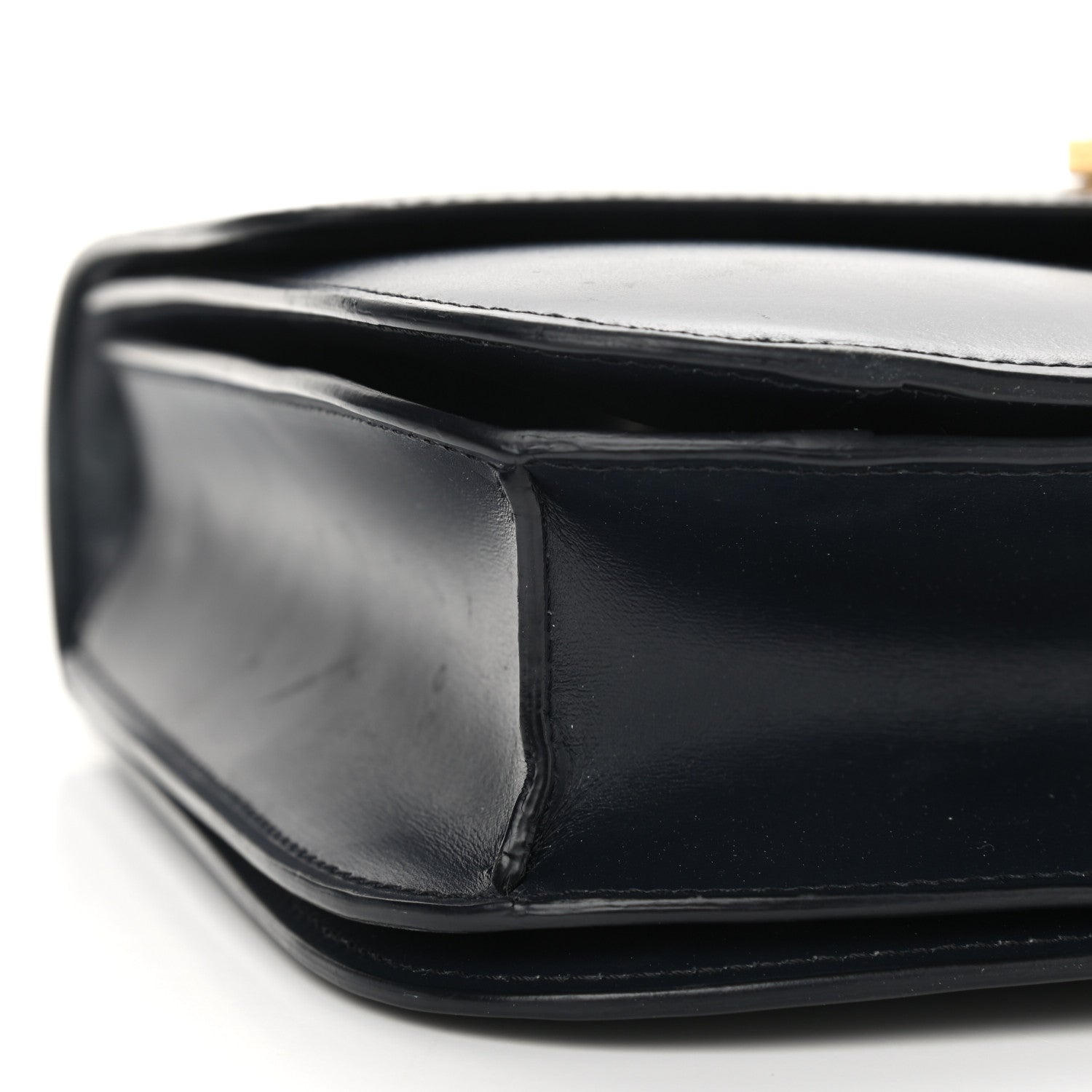 Celine Box Calfskin Medium Classic Box Flap Bag Navy 9 of 11