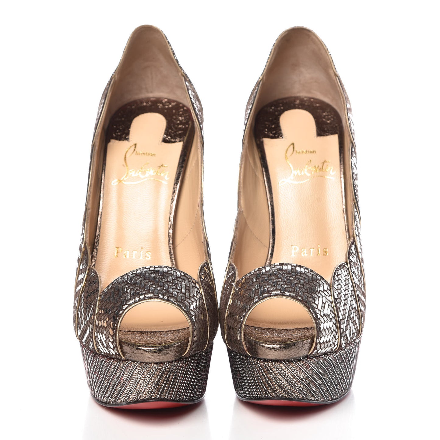 Glitter Specchio Torsatou 150 Pumps 35.5 Antic Silver