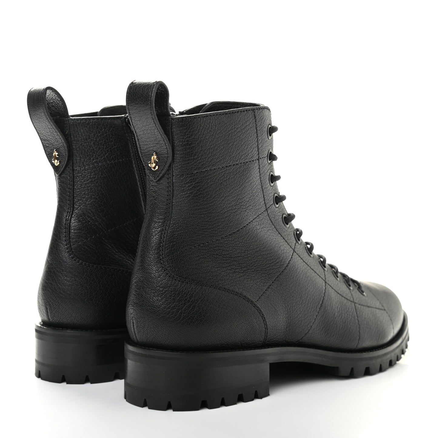 Grainy Calfskin Cruz Flat Ankle Booties 41 Black