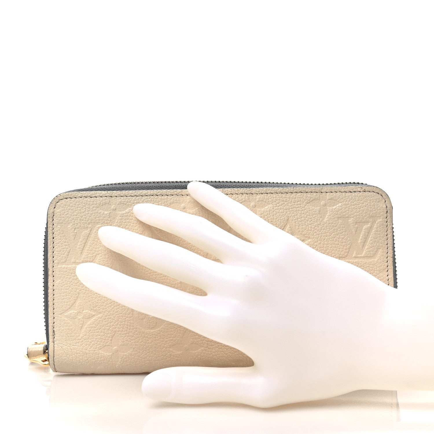 Louis Vuitton Empreinte Zippy Wallet Denim Creme 2 of 6
