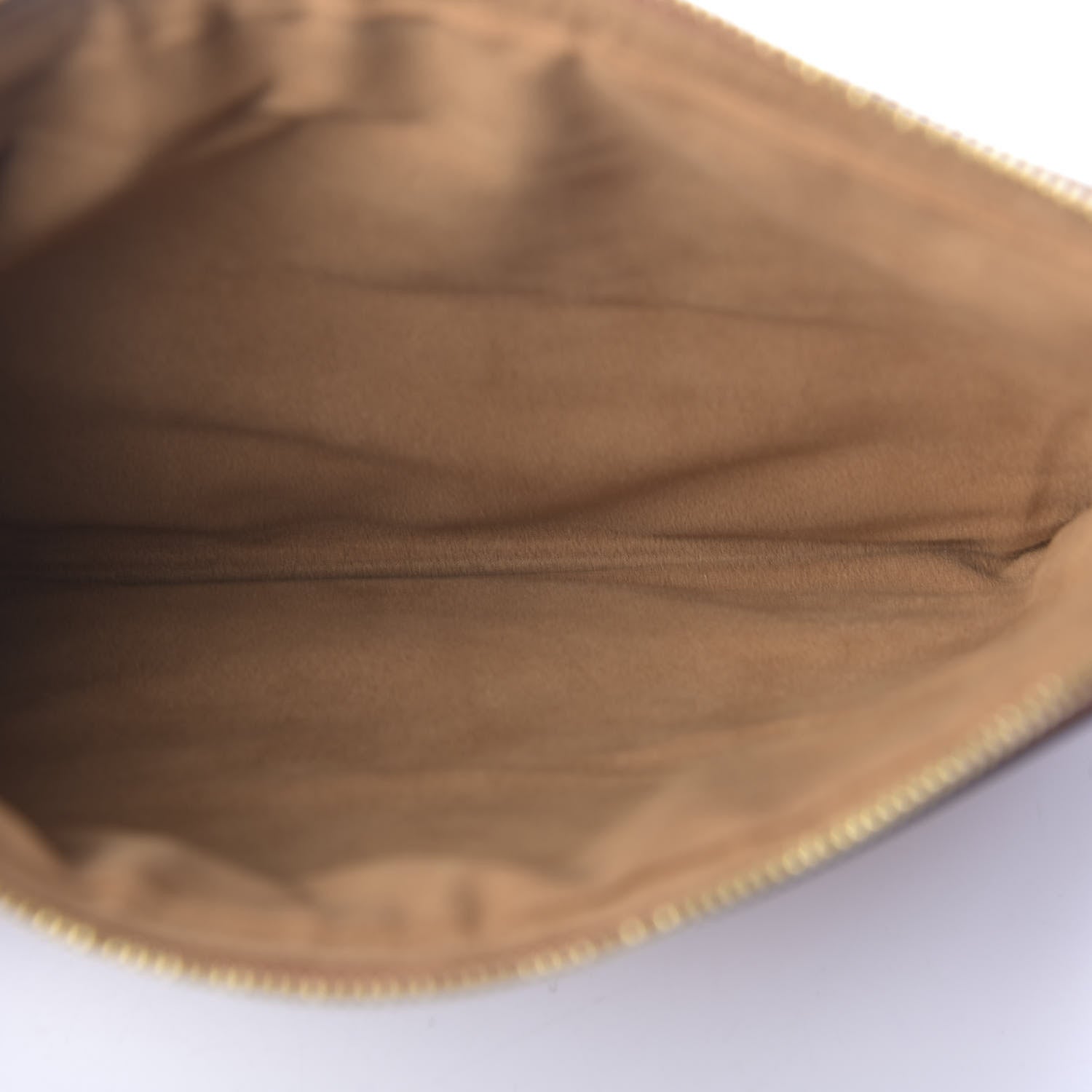 MCM Visetos Wristlet Zip Pouch Cognac 4 of 9