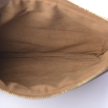 MCM Visetos Wristlet Zip Pouch Cognac 4 of 9