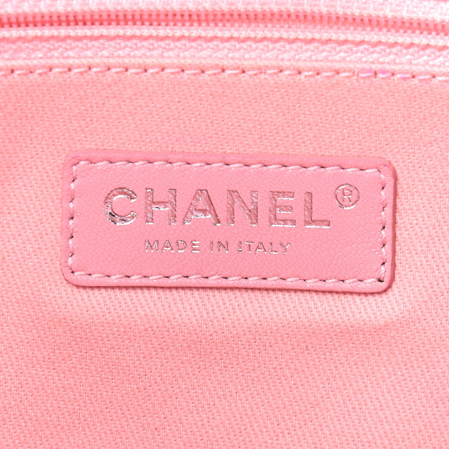 Chanel Woven Straw Raffia Small Deauville Tote Pink 6 of 9