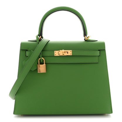 Hermes Epsom Kelly Sellier 25 Vert Yucca 1 of 13