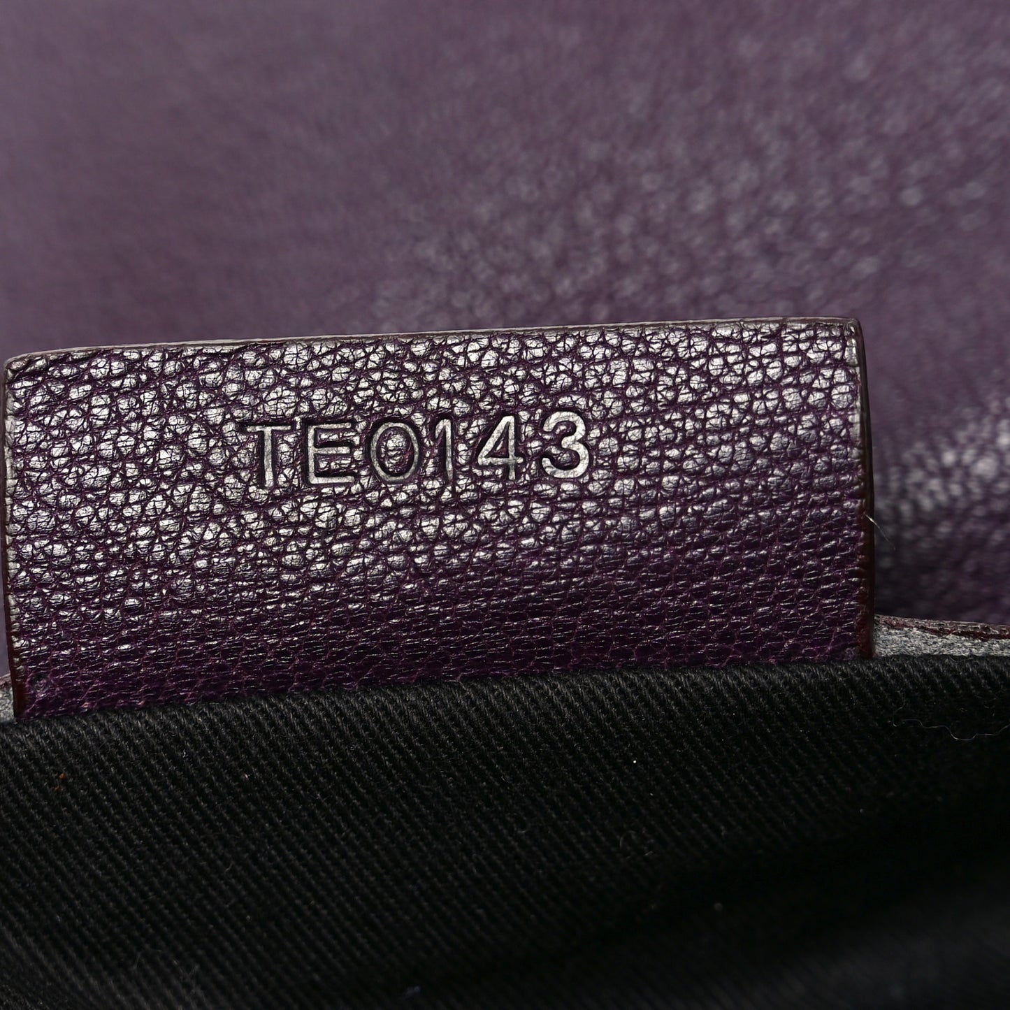 Sugar Goatskin Medium Antigona Envelope Clutch Aubergine