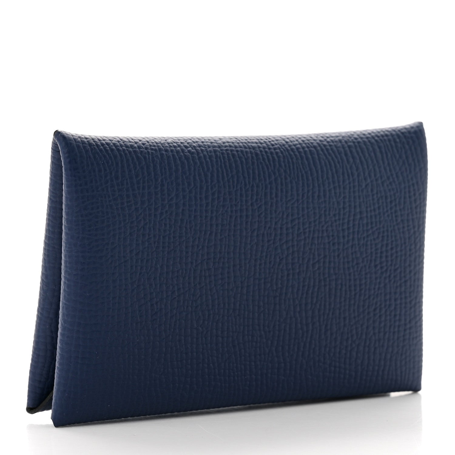 Hermes Epsom Verso Calvi Card Case Bleu Saphir Vert Anglais 3 of 6