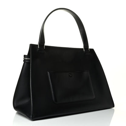 Celine Supple Calfskin Large Bi-Color Edge Shoulder Bag Beige 2 of 7