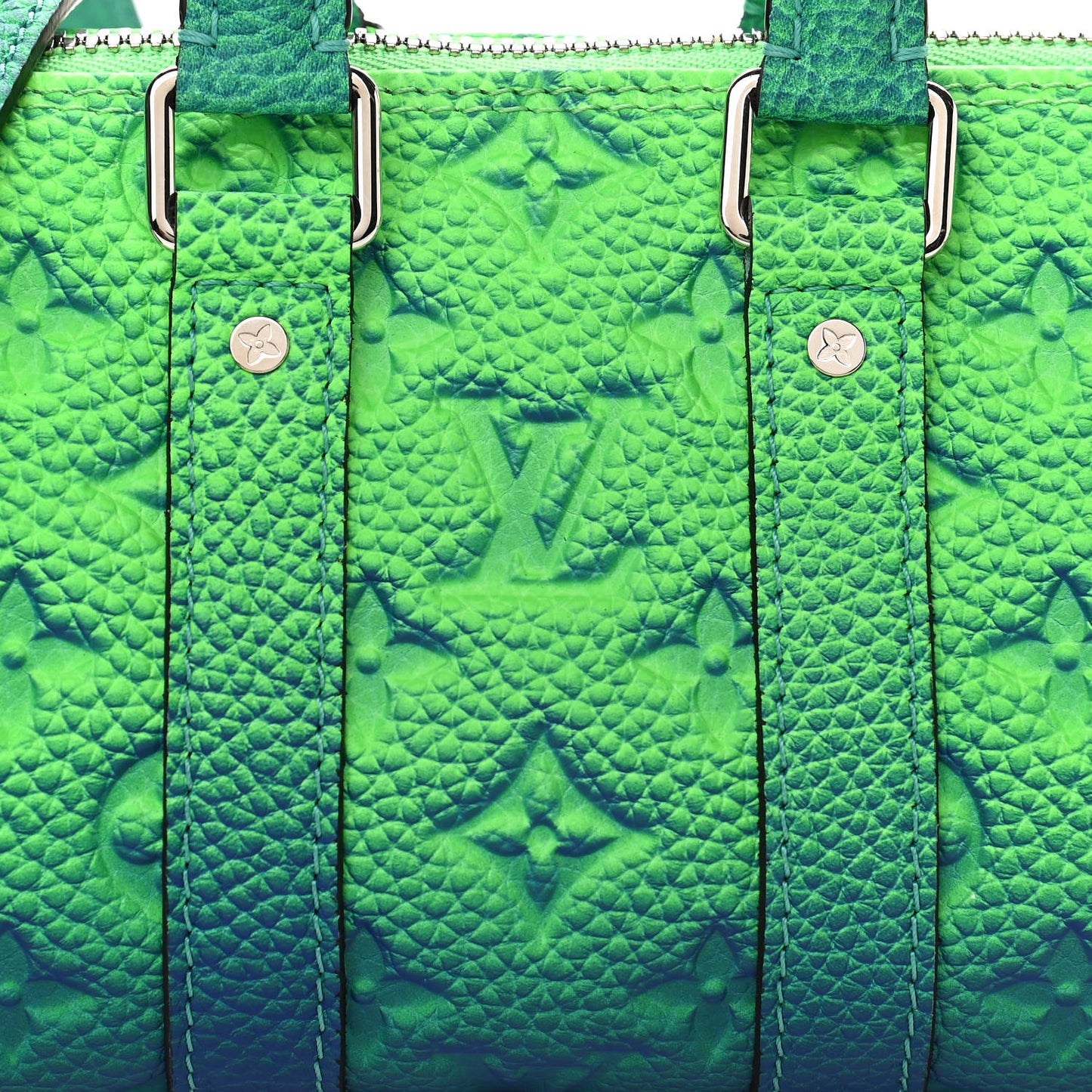 Taurillon Illusion Keepall XS Bleu Vert