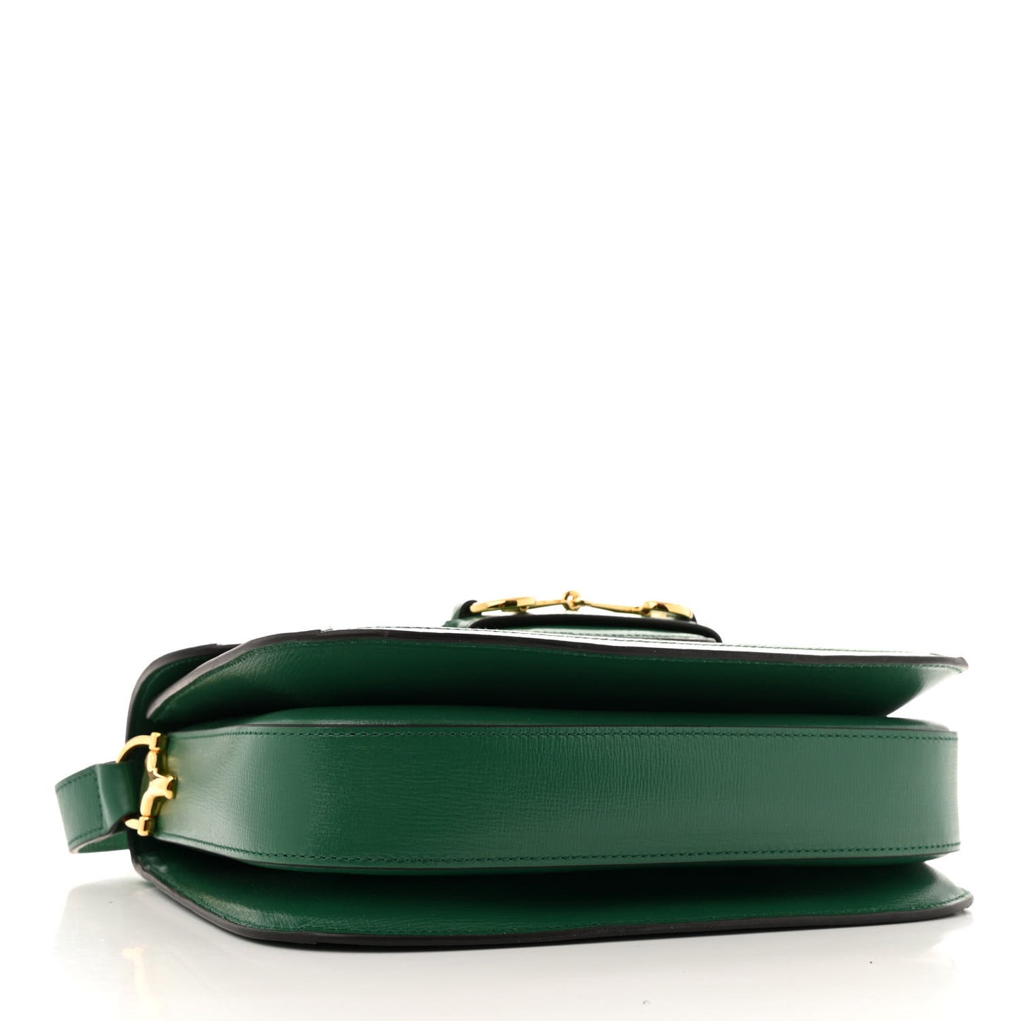 Azalea Calfskin Horsebit 1955 Shoulder Bag New Shamarock Emerald