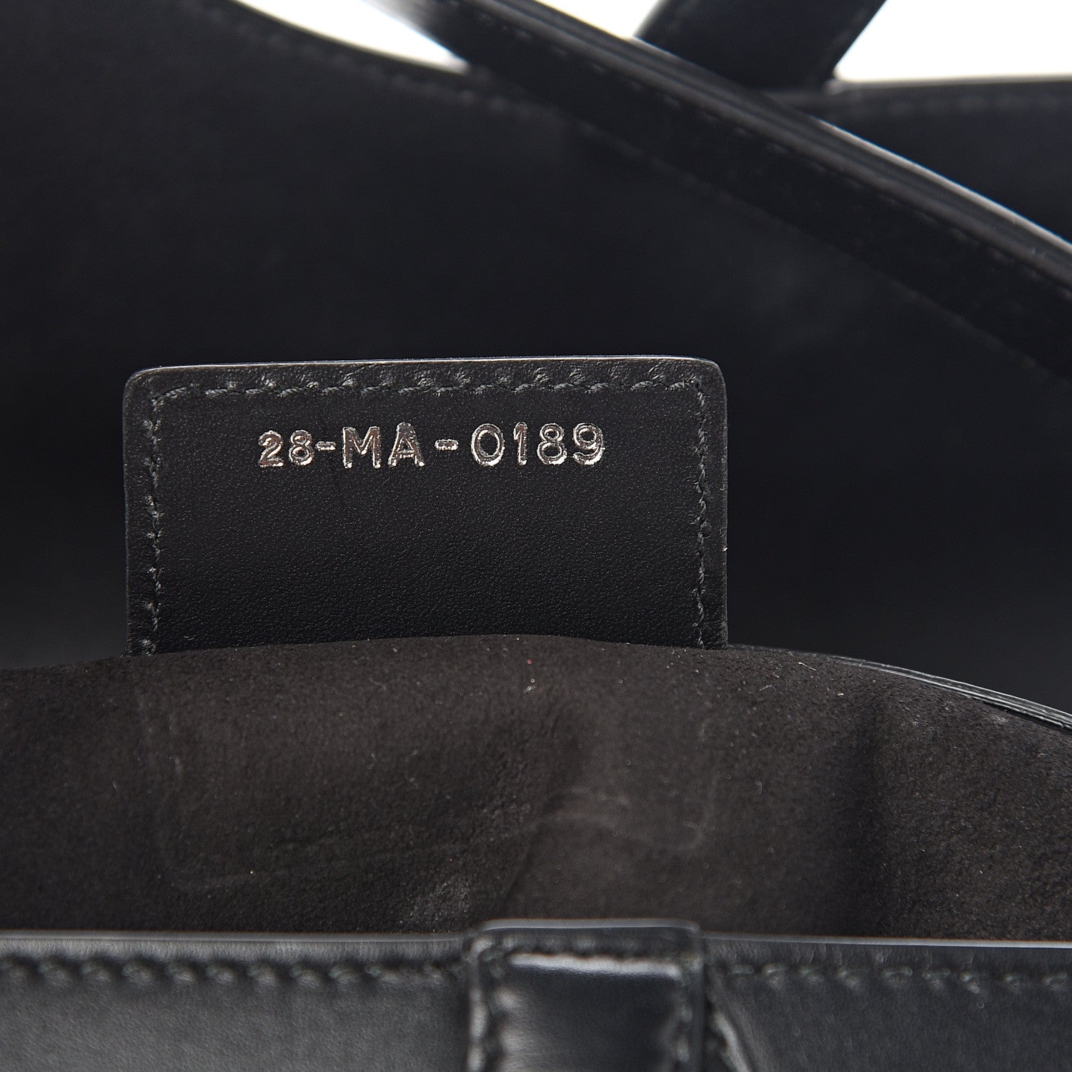 Christian Dior Calfskin Saddle Bag Black 6 of 11