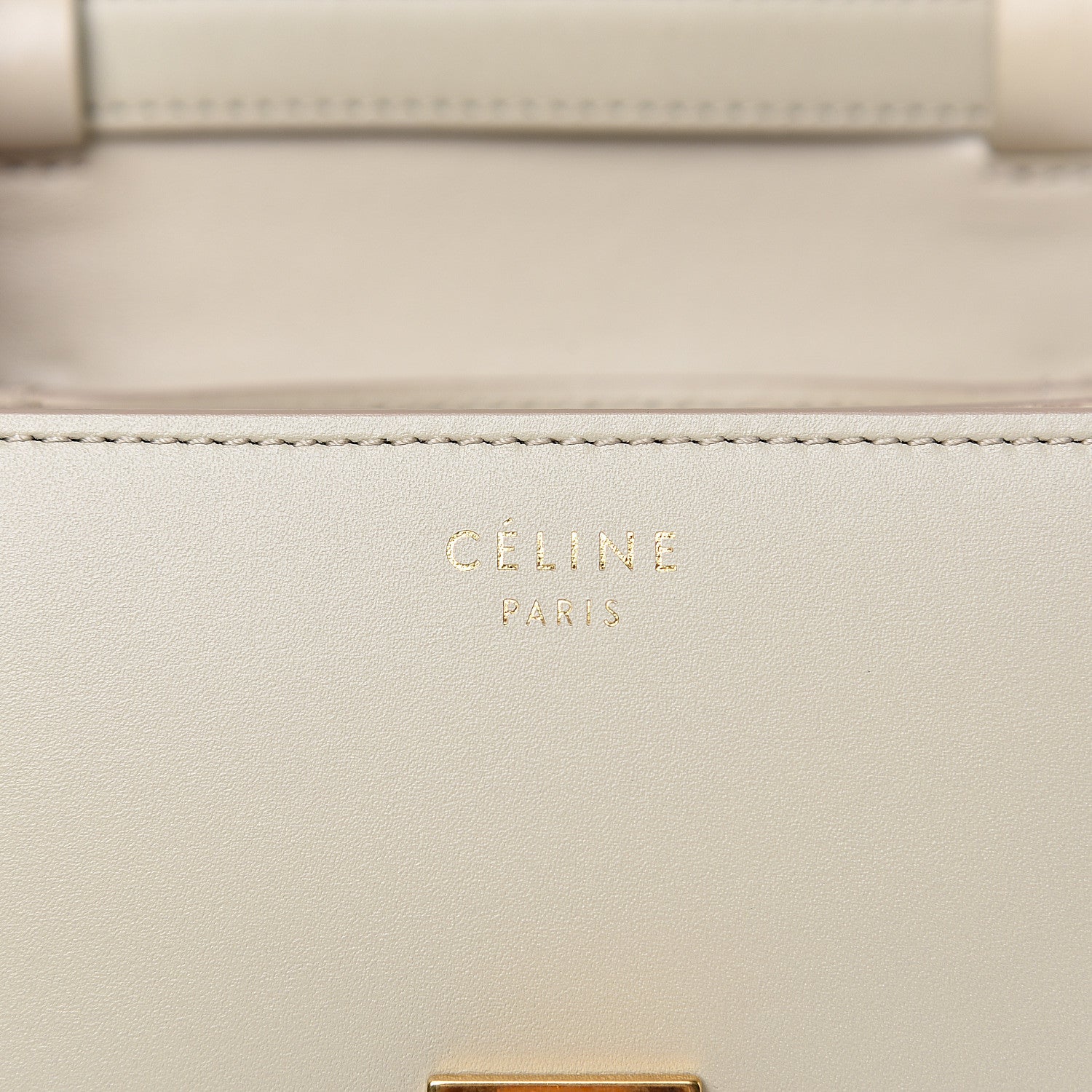 Celine Smooth Calfskin Small Classic Box Flap Bag Ivory 6 of 9
