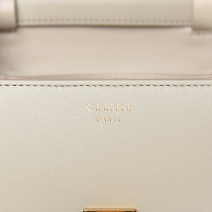 Celine Smooth Calfskin Small Classic Box Flap Bag Ivory 6 of 9