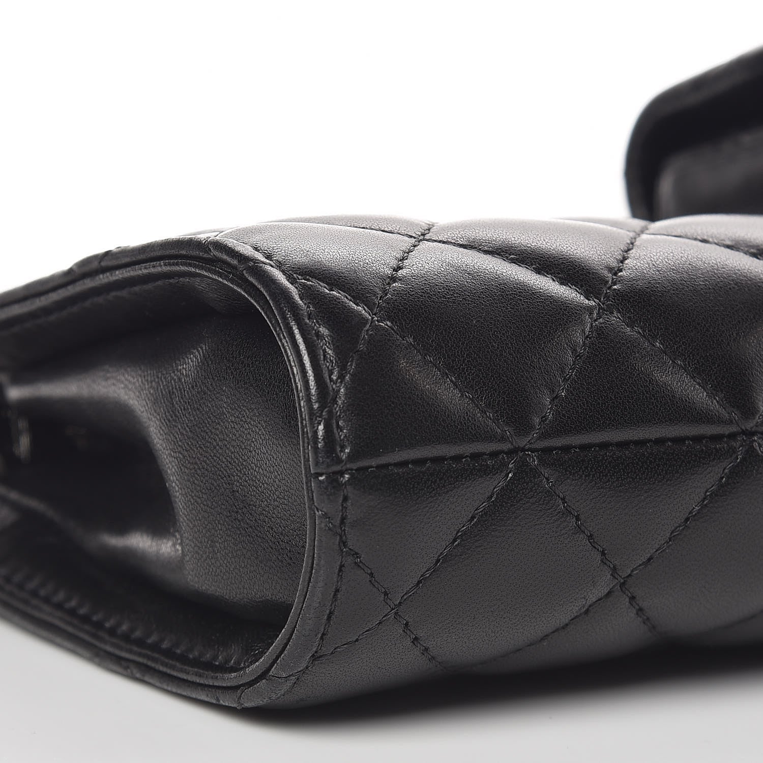 Chanel Lambskin Mineral Nights Pochette Wristlet Black 8 of 9