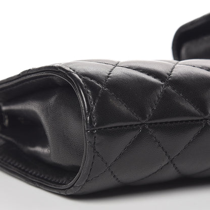 Chanel Lambskin Mineral Nights Pochette Wristlet Black 8 of 9
