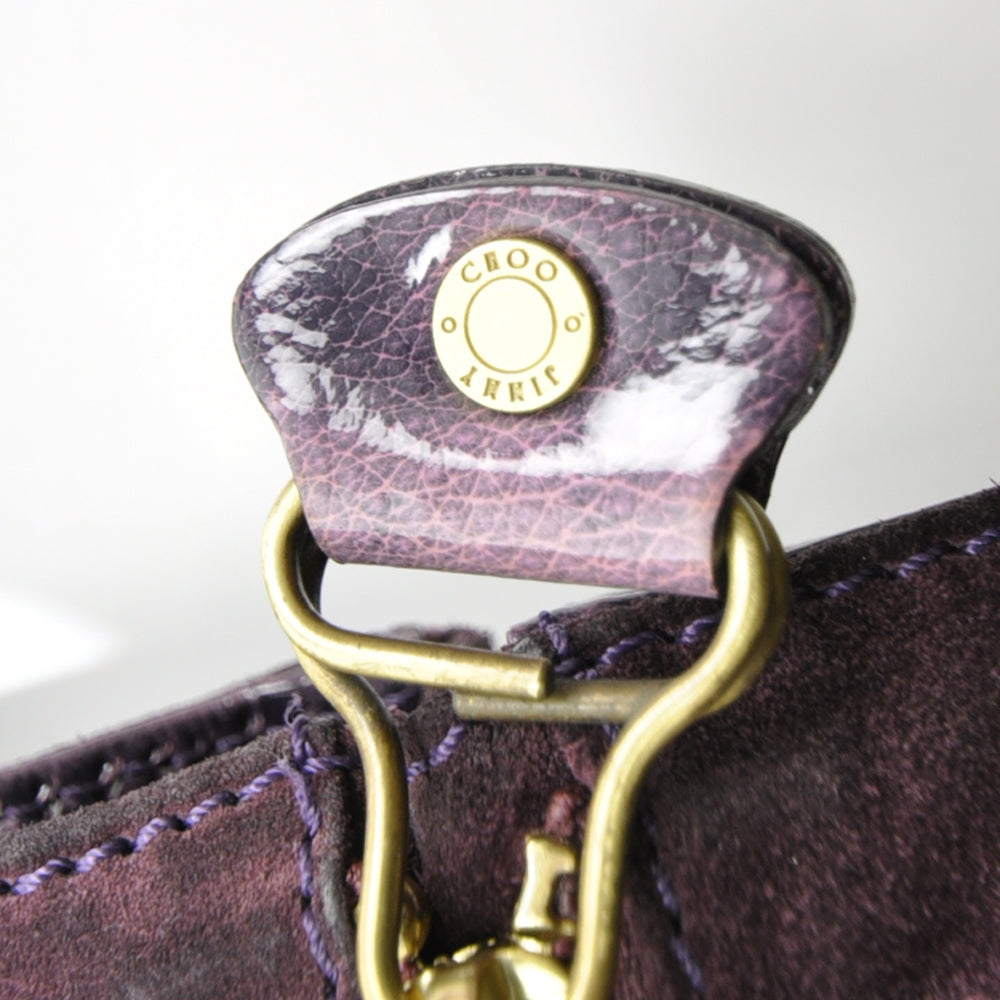 Jimmy Choo Liquid Patent Suede Monna Purple 9 of 9