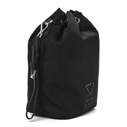 Prada Re-Nylon Saffiano Bucket Wristlet Black 2 of 13
