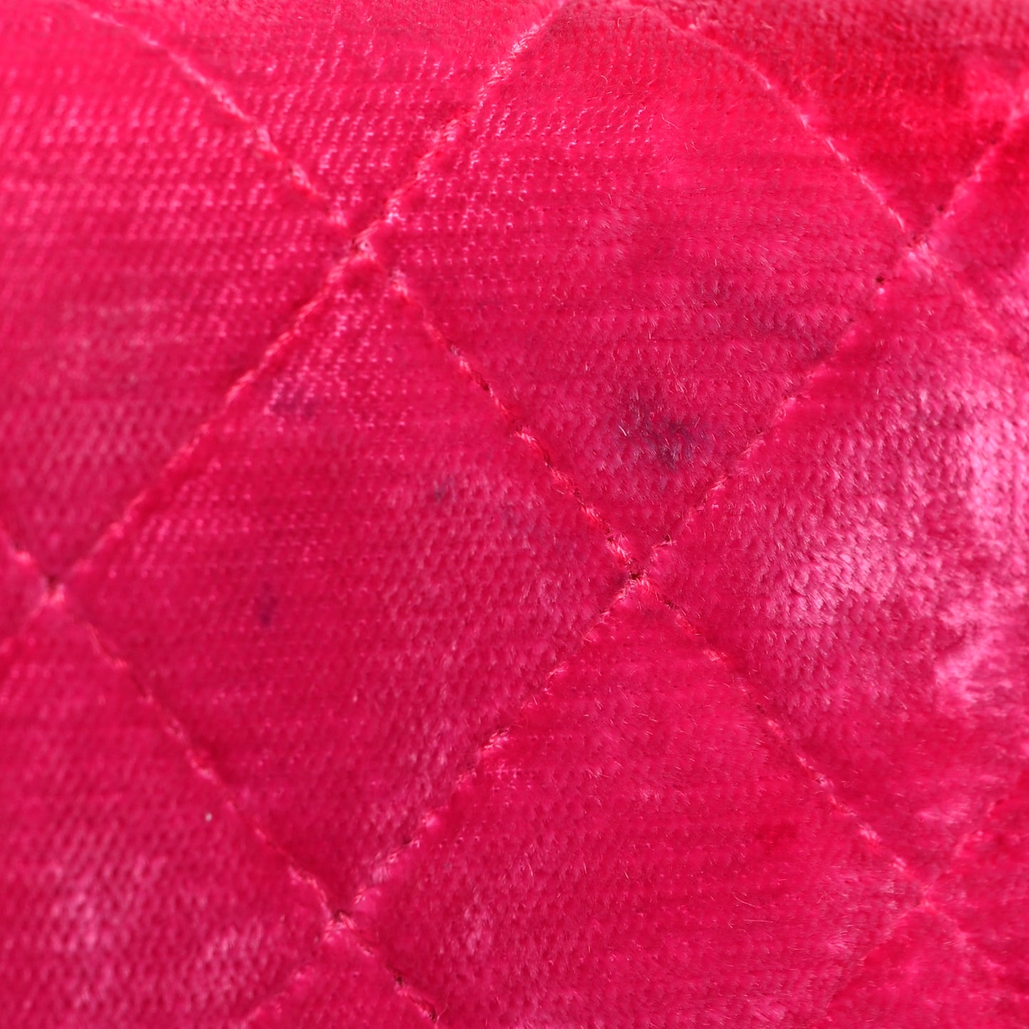 Velvet Quilted Boy Wallet On Chain WOC Fuchsia